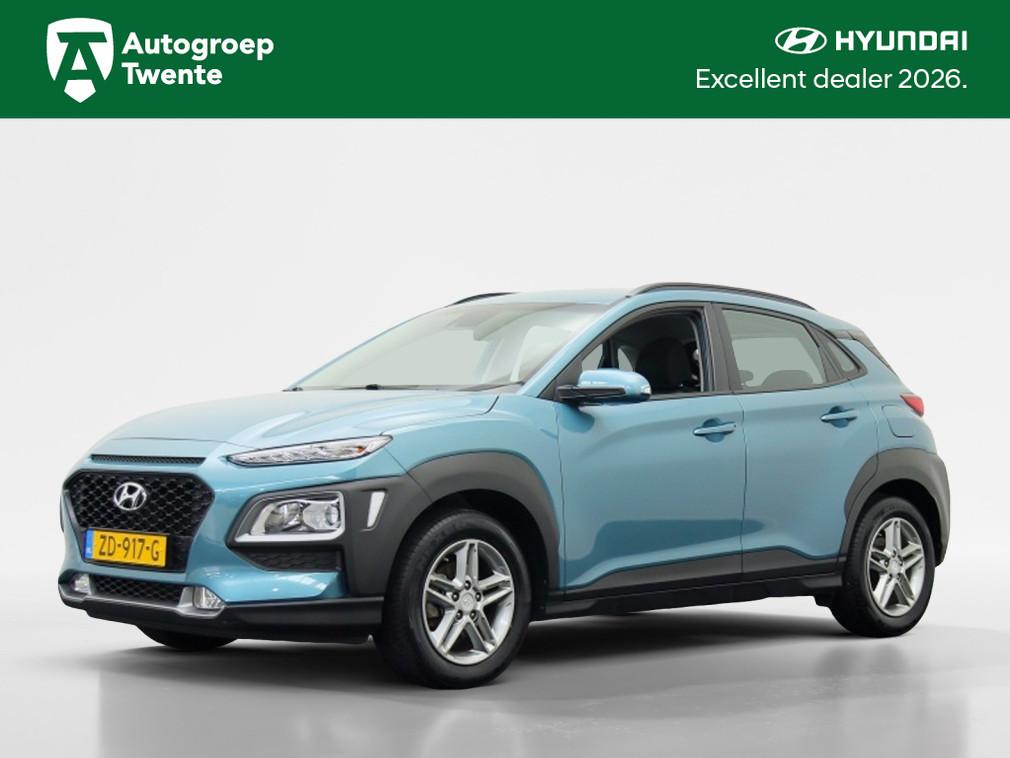 Hyundai KONA 1.0 T-GDI Essence | Navigatie | Trekhaak | Deal, Voorwielaandrijving, Stof, Gebruikt, Blauw