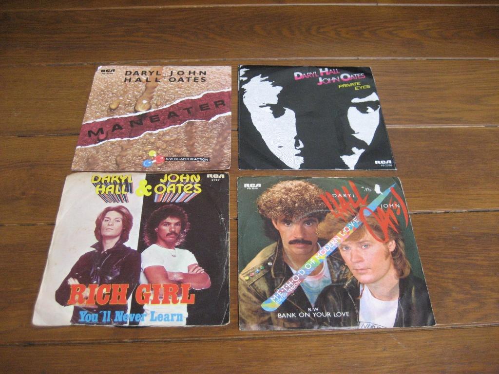 Hall & oates singles 4x, Gebruikt, 7 inch, Ophalen of Verzenden, Pop