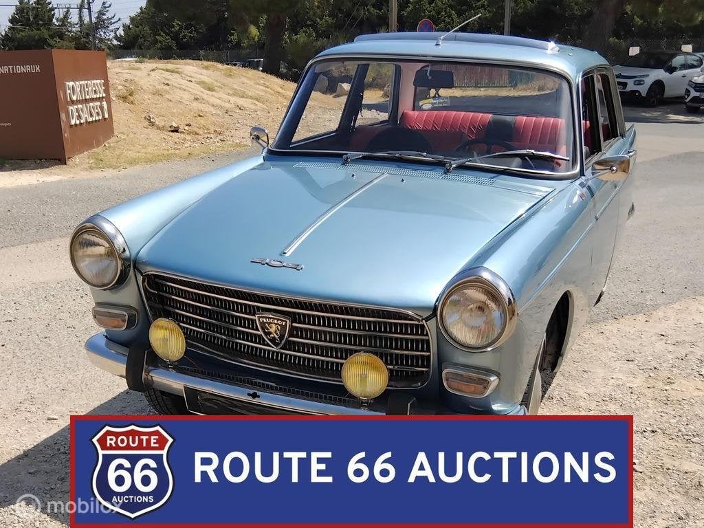 Peugeot 404 Super Luxe | 1967 | Route 66 Auctions, Overige carrosserieën, Zwart, Bedrijf, Handgeschakeld