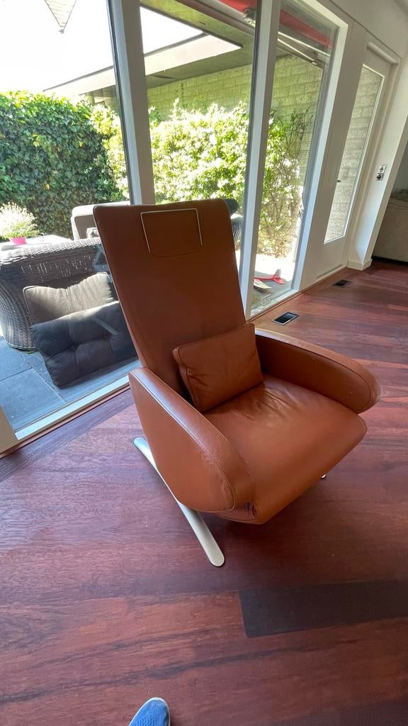 Luxe FSM Relaxfauteuil - Zwitsers Comfort, Gebruikt, 100 tot 125 cm, Leer, Ophalen of Verzenden