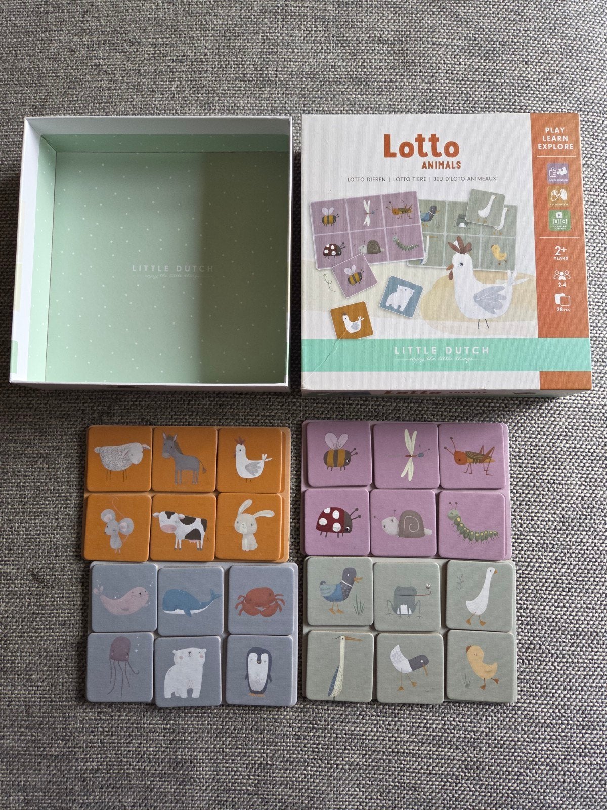 Little Dutch Lotto Animals - Educatief Spel, Ophalen of Verzenden, Zo goed als nieuw, Puzzelen