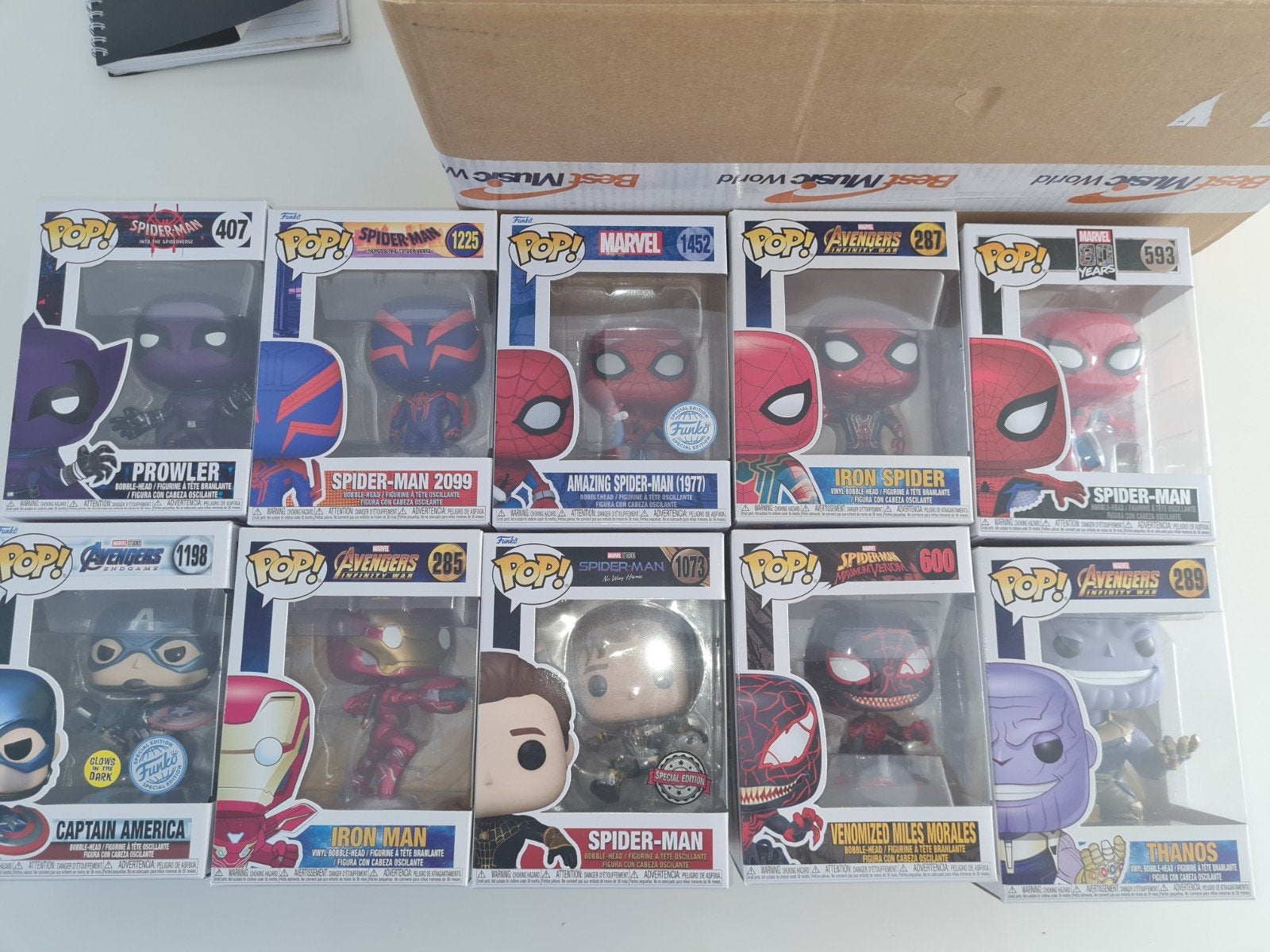 Funko pop ! Marvel, Verzenden, Zo goed als nieuw