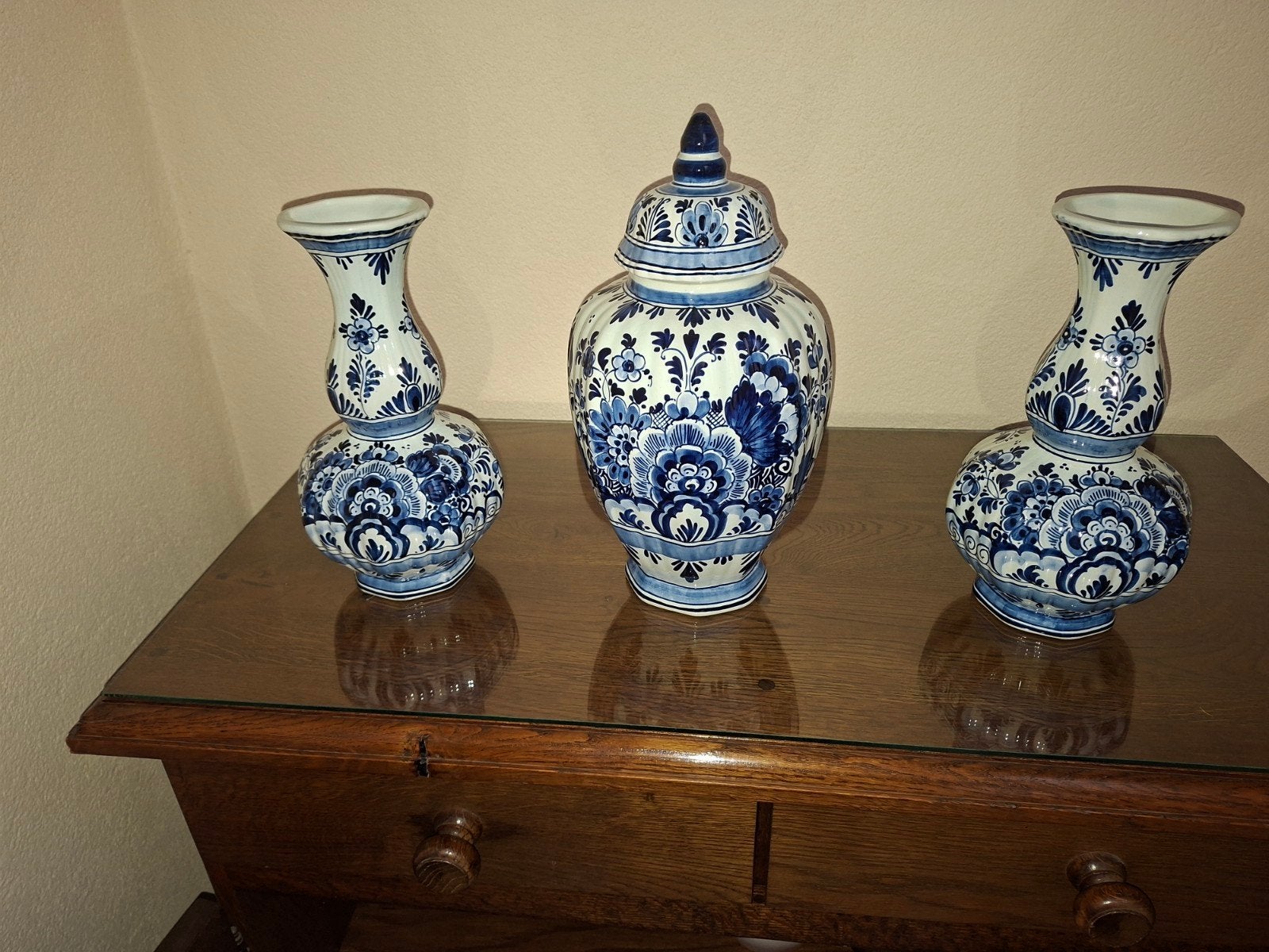 delfsblauwe vaasen, Antiek en Kunst, Ophalen