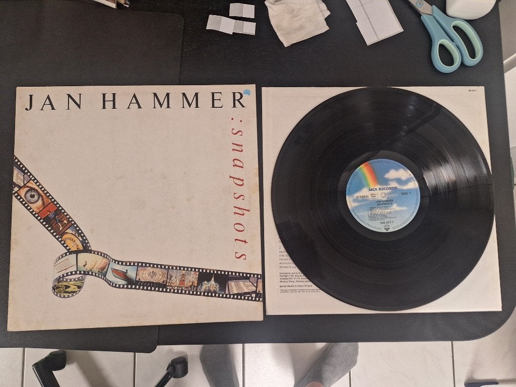 Vintage vinyl lp album Jan Hammer Snapshots uit 1989, Ophalen of Verzenden, Gebruikt, 12 inch