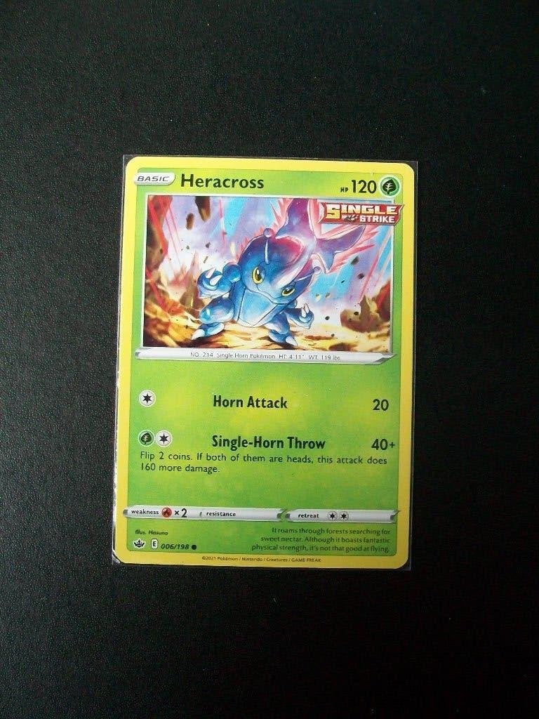3424. Nieuwe Pokemon Kaart HERACROSS hp 120 (006/198), Verzenden, Nieuw, Losse kaart