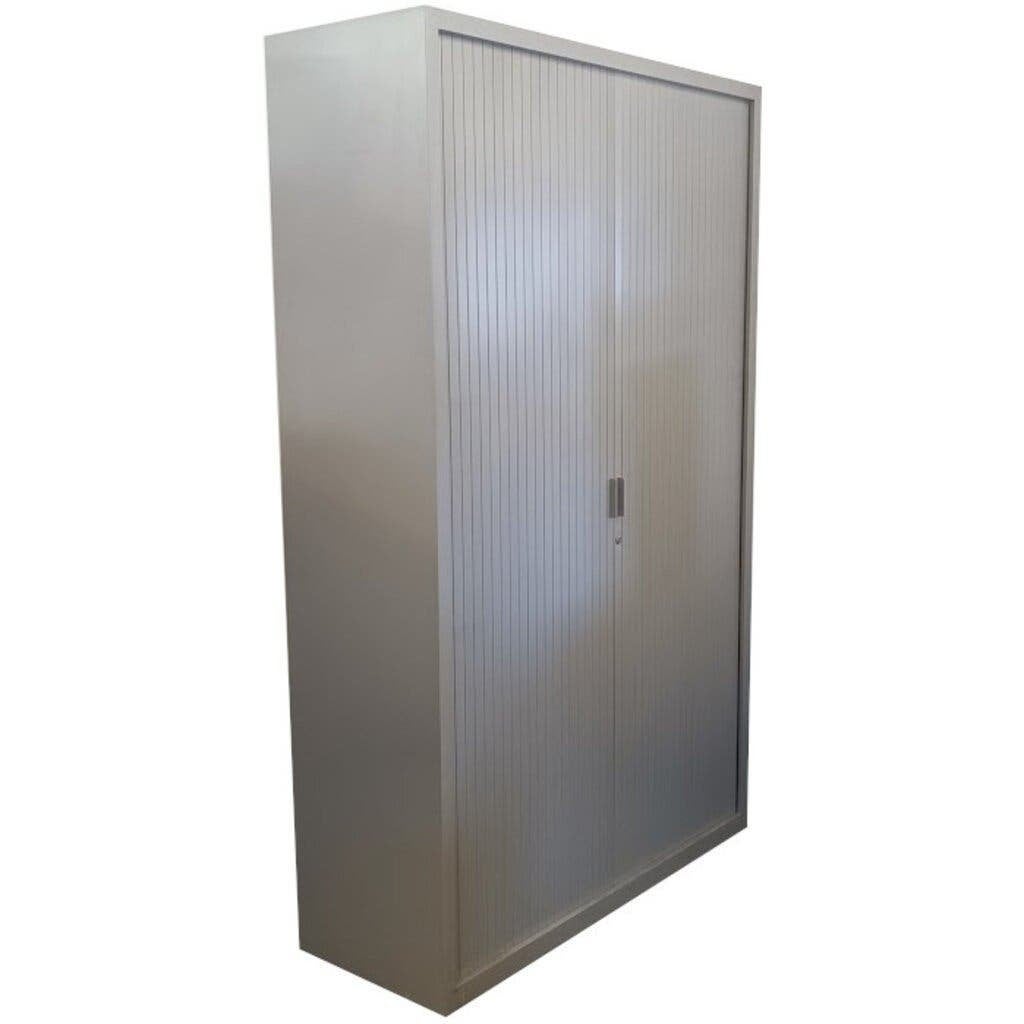 Lensvelt Roldeurkast Donkergrijs 196 x 120 x 45 B-keus, Gebruikt, 100 tot 150 cm, Ophalen of Verzenden, Metaal