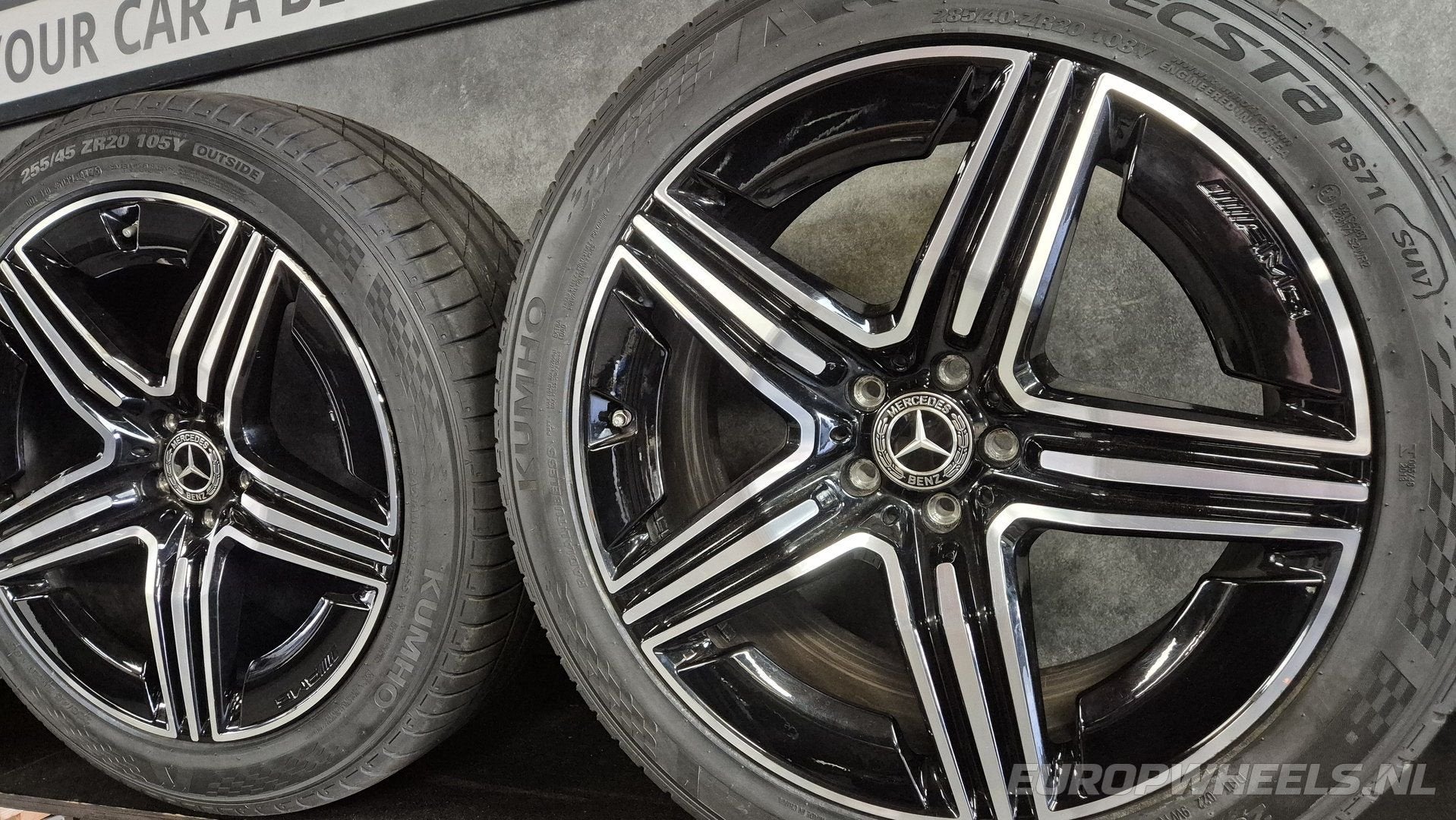 20 inch Mercedes GLC X254 C254 AMG velgen zomerbanden, Auto-onderdelen, Banden en Velgen, Gebruikt, 255 mm, -, -