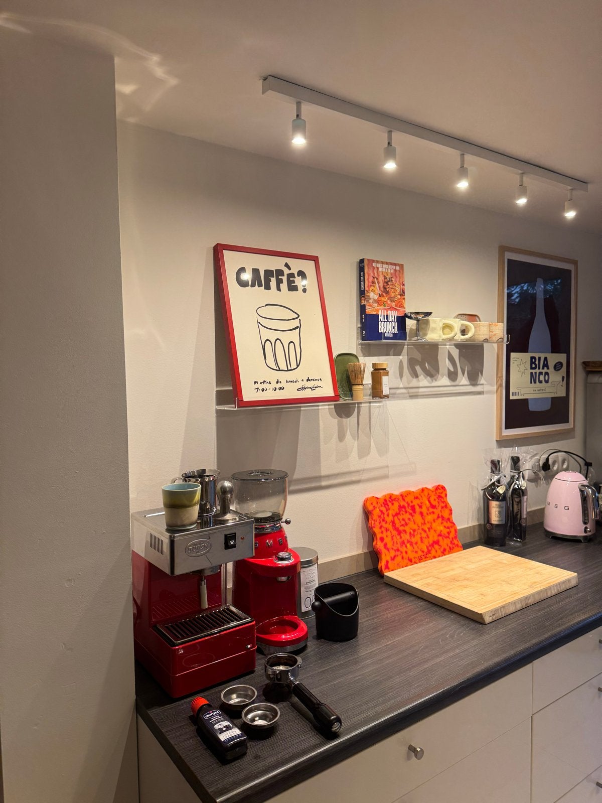 Quick Mill 820 koffie Espresso Machine & Smeg Koffiemolen, Espresso apparaat, Koffiebonen, Zo goed als nieuw, 1 kopje