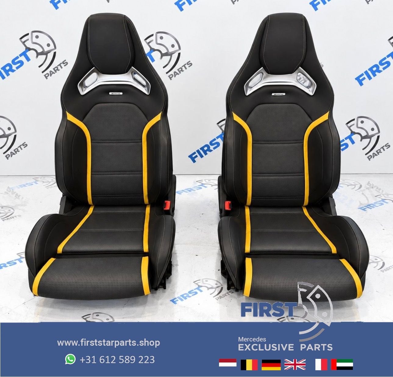 W205 C63 AMG interieur Mercedes SCHAALSTOELEN C63S stoelen C, Gebruikt, -, Ophalen of Verzenden, -