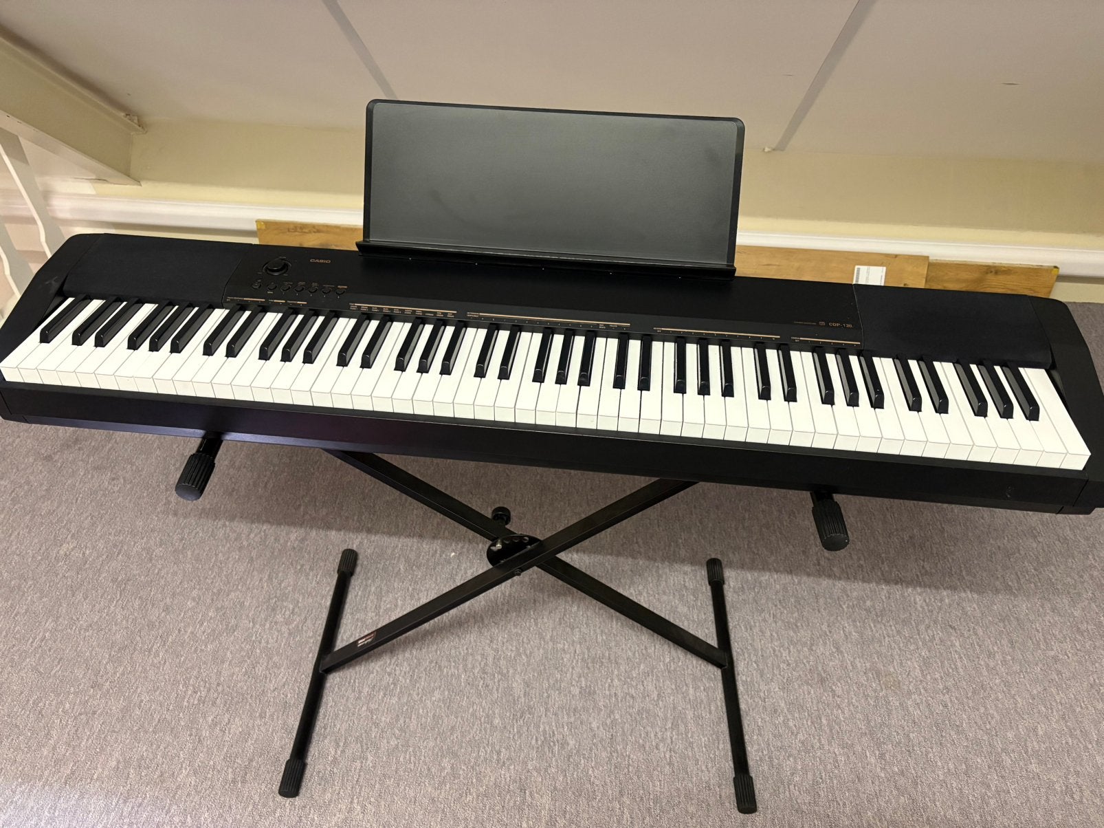 Casio CDP-130 Digitale Piano | 88 gewogen toetsen, Ophalen, Gebruikt, Zwart, Digitaal