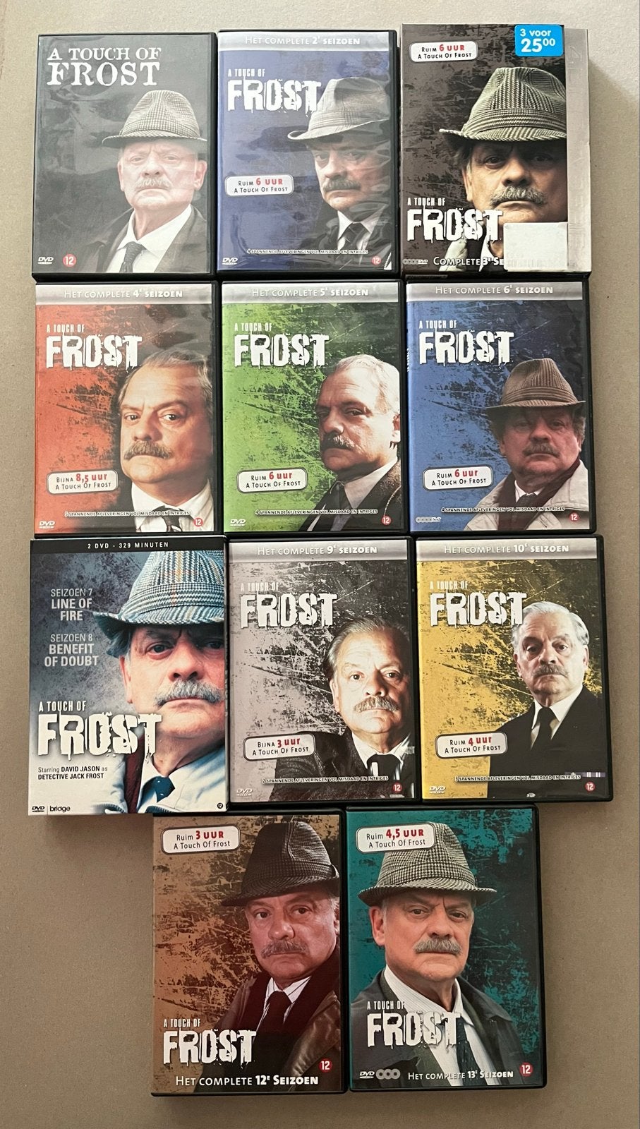 A Touch of Frost - Seizoenen 1-7, 9,10, 12, 13 DVD Boxset, Engels, Misdaad, Nederlands, Ophalen of Verzenden