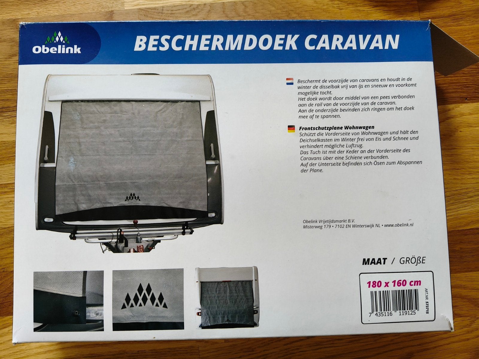 Obelink beschermdoek caravan (180x160cm, nieuw in doos), Caravans en Kamperen, Ophalen of Verzenden, Nieuw
