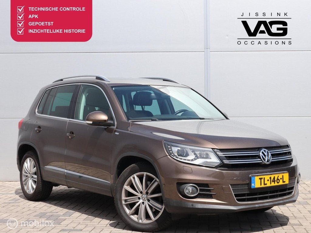 Volkswagen Tiguan 1.4 TSI Automaat Trekhaak Pano LED Lane St, Auto's, Volkswagen, Bedrijf, Te koop, Tiguan, ABS, Achteruitrijcamera