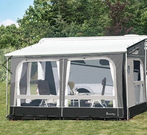Isabella buddy voorwand 370 voor aan Thule Omnistor caravan, Ophalen, Zo goed als nieuw, Ten Cate All Season 240g/m2, Isabella
