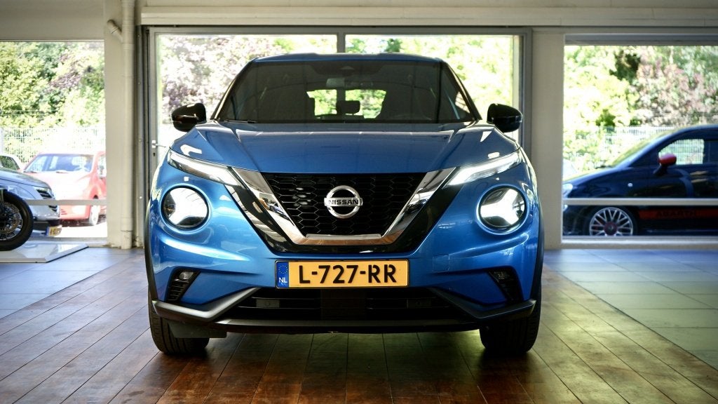 Nissan Juke 1.0 DIG-T N-Connecta (bj 2021, semi-automaat), Auto's, Automaat, 12 maanden, Euro 6, Blauw