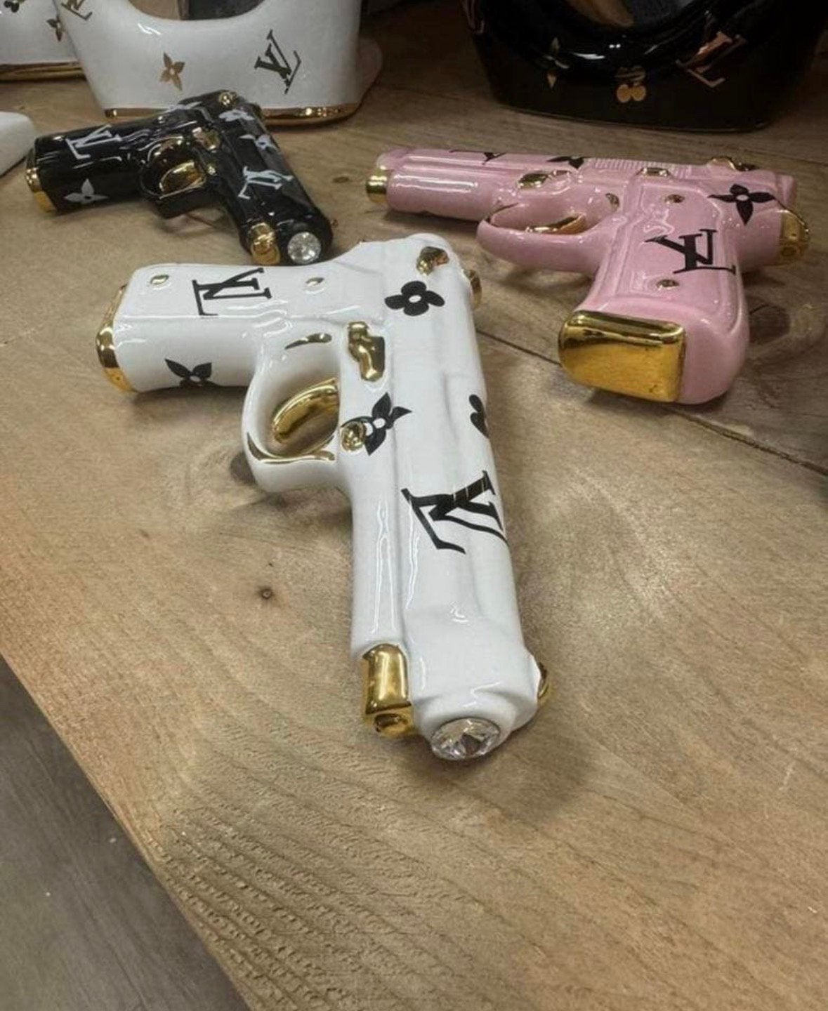 Capodimonte sierpistolen met 24kt goud en Swarovski stenen, Ophalen of Verzenden, Nieuw