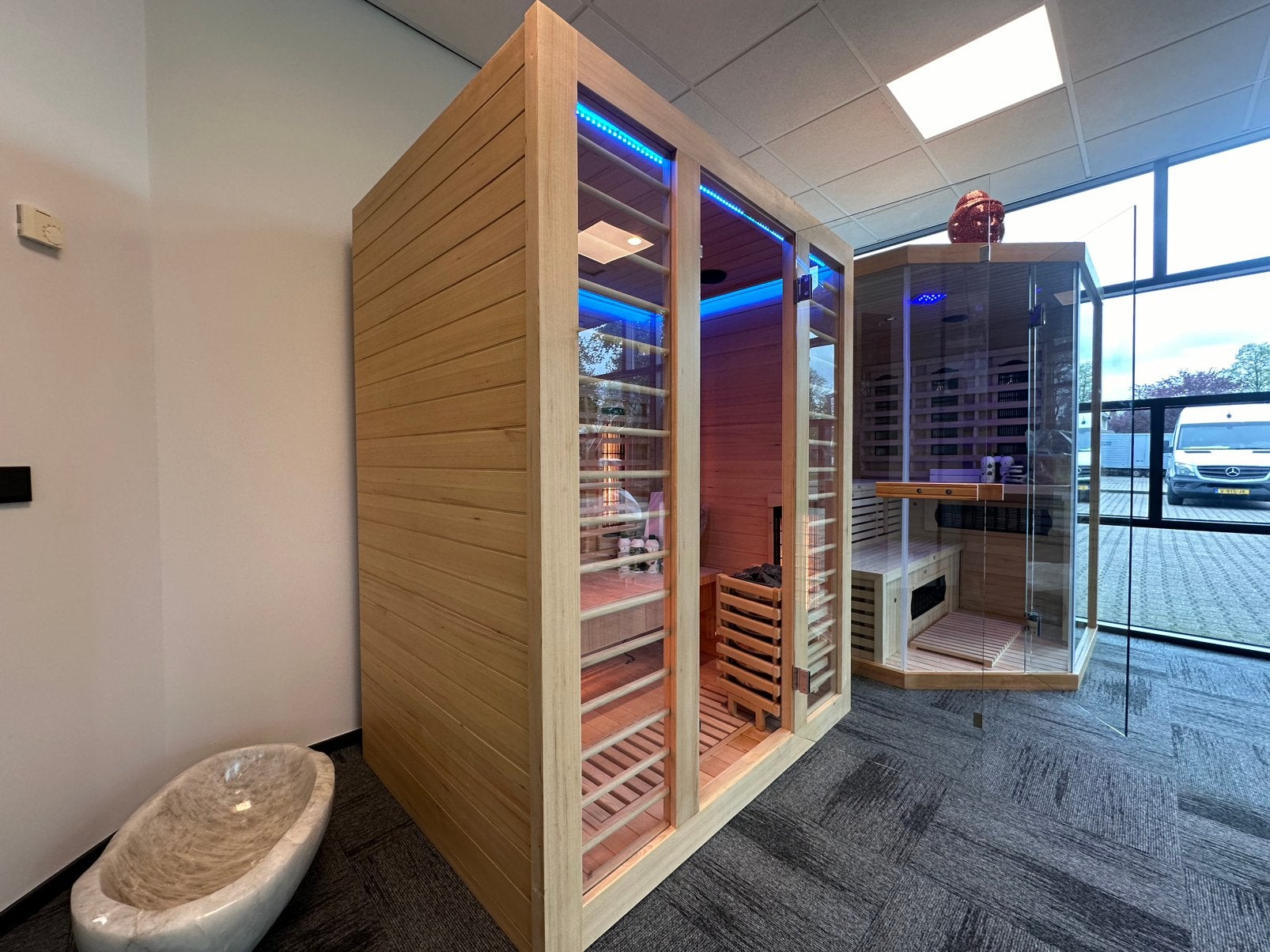 Laatste showmodel! Combi sauna Infrarood + Harvia 3,5kW 230V, Info@inner-stillness.nl, Fins of Traditioneel, 7665VB, Complete sauna