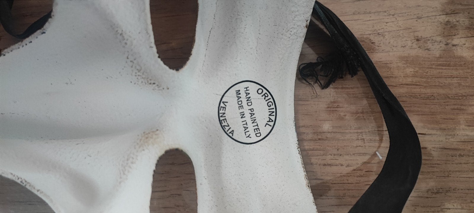 Venetiaans maskers - Handgeschilderd uit Italië, Ophalen of Verzenden, Zo goed als nieuw, Overige materialen, Knutselwerk