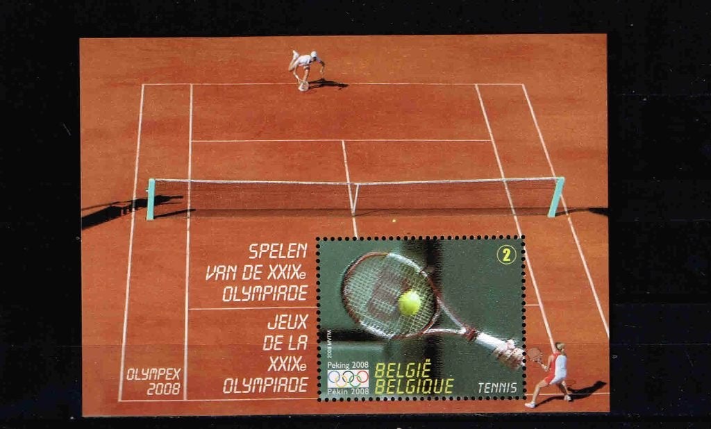Belgie Blok Olymp Spelen Tennis /9bb, Ophalen of Verzenden, Postfris