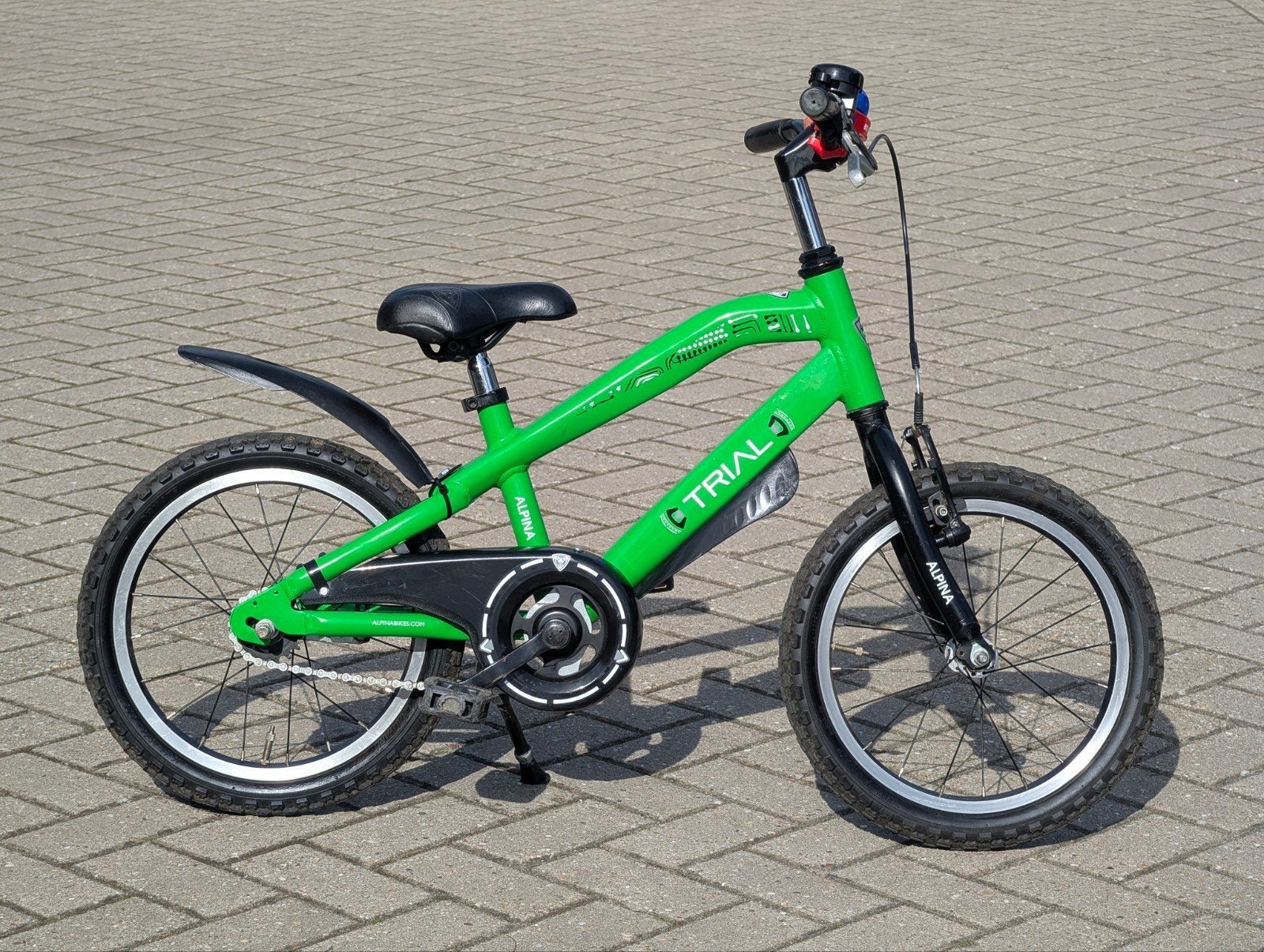 Alpina Trial Kinderfiets 16 inch - Groen, Ophalen, Gebruikt, 16 tot 20 inch, Alpina