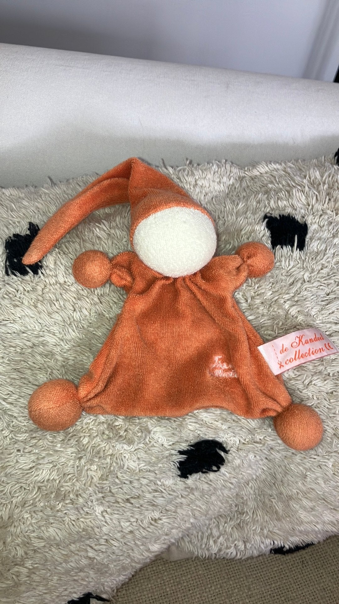 Oranje badstof de kandeel spookje, Kinderen en Baby's, Oranje, Gebruikt, Overige merken, Overige typen