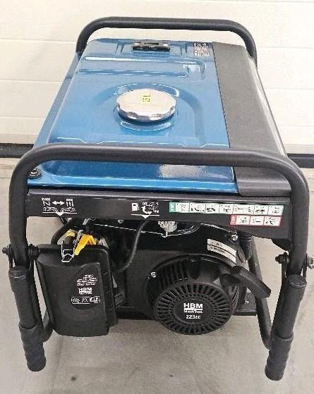 HBM 3800 Watt Aggregaat, Generator 230 / 12 Volt, Ophalen of Verzenden, Zo goed als nieuw, Minder dan 5 kVA, Benzine