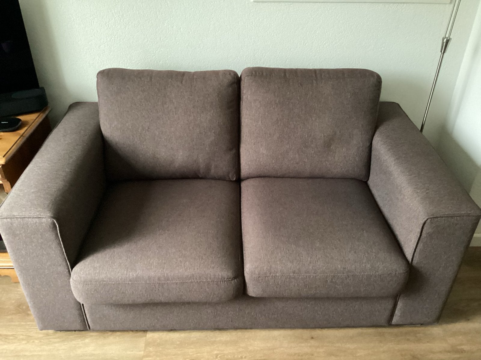Compacte tweezitsbank met hocker TEAB, Ophalen, Gebruikt, 150 tot 200 cm, Tweepersoons