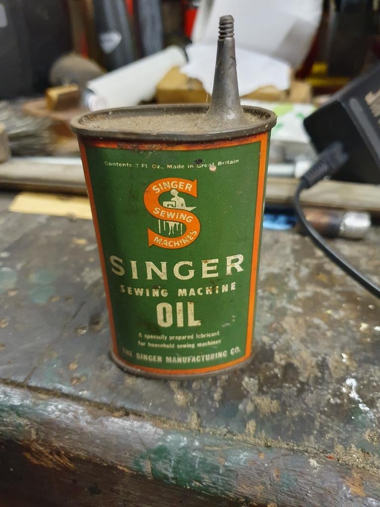 Vintage Singer Naaimachine Olieblikje - Decoratief, Verzamelen, Ophalen of Verzenden