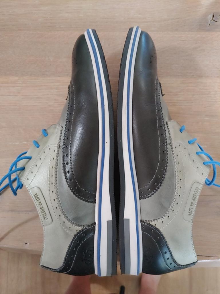Cycleur de luxe: antracite+tailor grey herenschoenen., Overige kleuren, Ophalen of Verzenden, Zo goed als nieuw, Cycleur de Luxe