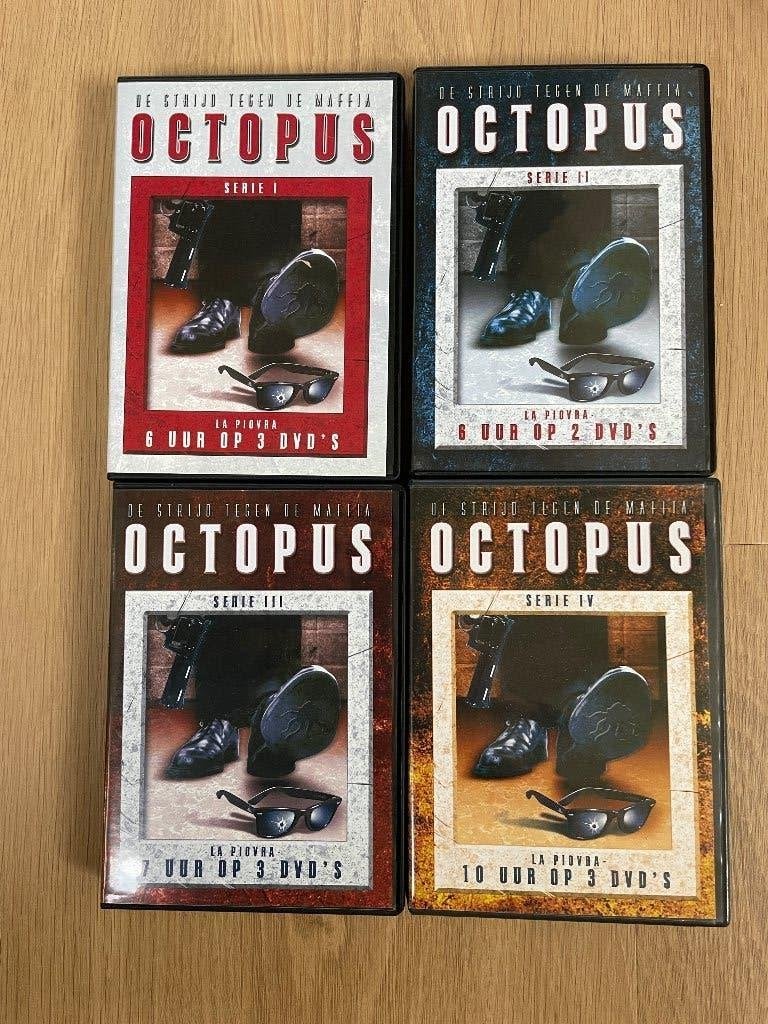 La Piovra (Octopus) - Complete Serie 1-4 DVD Box, Cd's en Dvd's, Dvd's | Tv en Series, Ophalen, Zo goed als nieuw, Misdaad, Complete serie