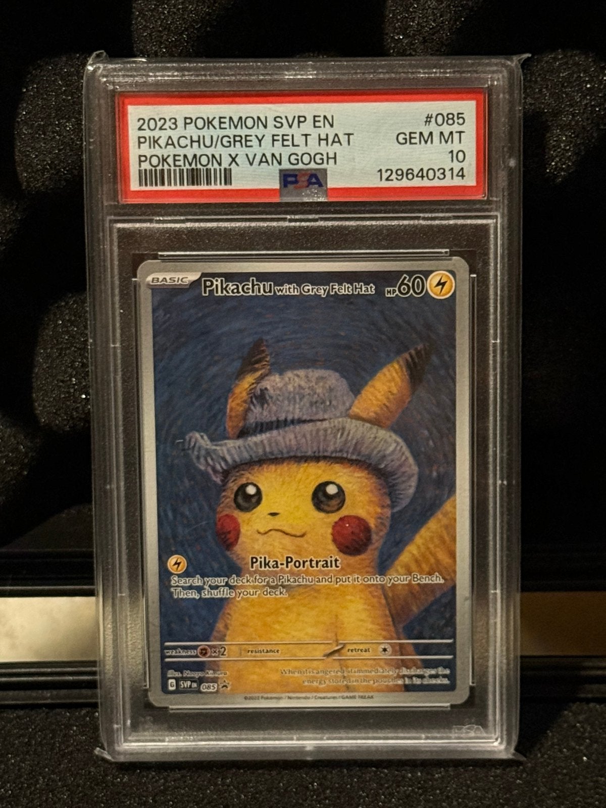 Pikachu van Gogh - #085 - PSA 10, Ophalen of Verzenden, Zo goed als nieuw