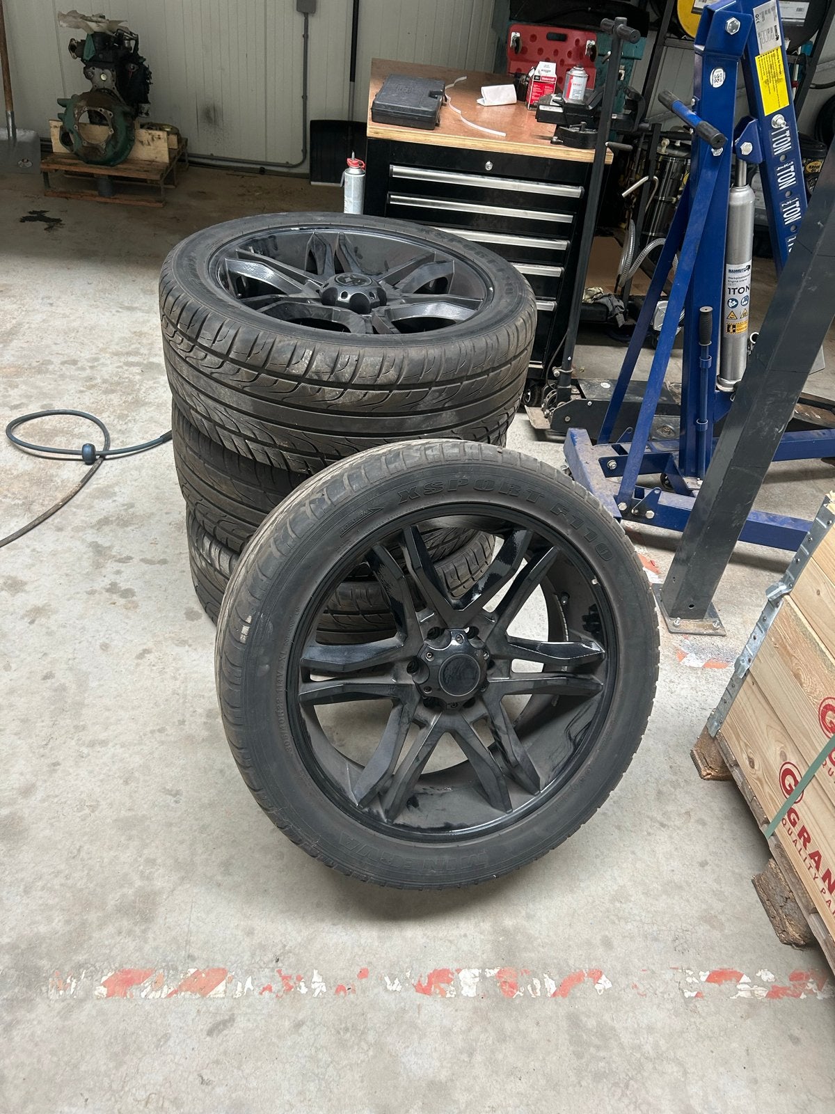 Set 22” velgen 6 x139.7 (5.5 inch), Ophalen, Gebruikt, Banden en Velgen, 21 inch