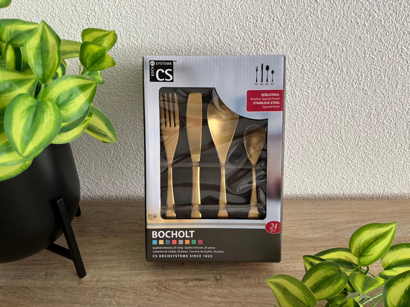 CS Carl Schmidt Sohn BOCHOLT Bestekset 24 dlg Gold - Nieuw, Ophalen of Verzenden, Nieuw