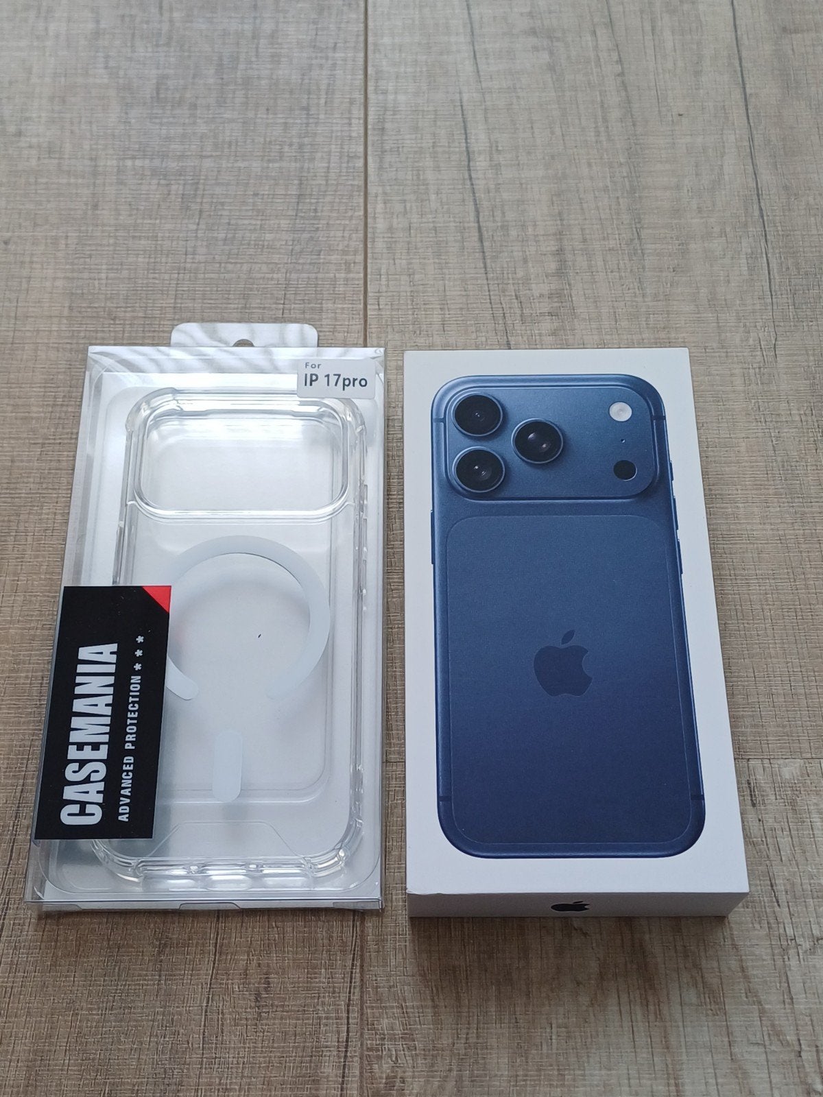 iPhone 17 Pro 256gb blauw verzegeld in doos met cover + bon, Ophalen, Nieuw, Blauw, 256 GB