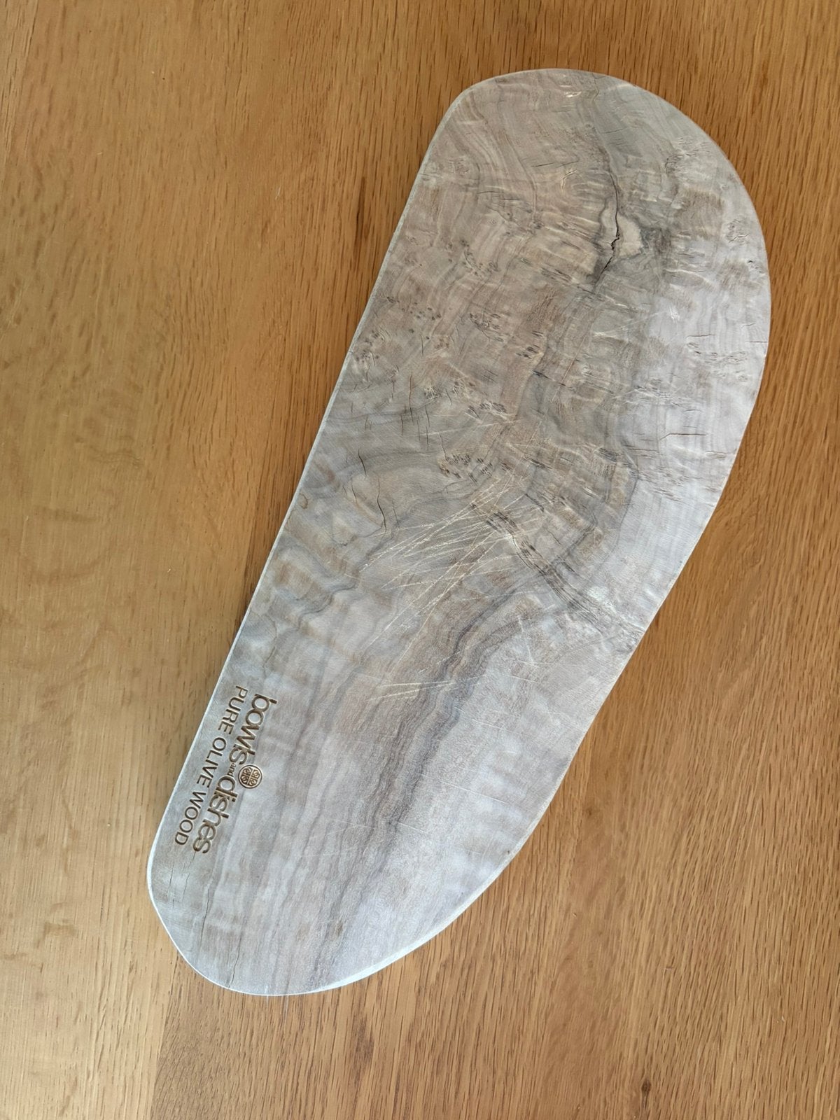 Serveerplank / Snijplank olijfhout, Huis en Inrichting, Beige, Gebruikt, Hout, Snij-/serveerplank