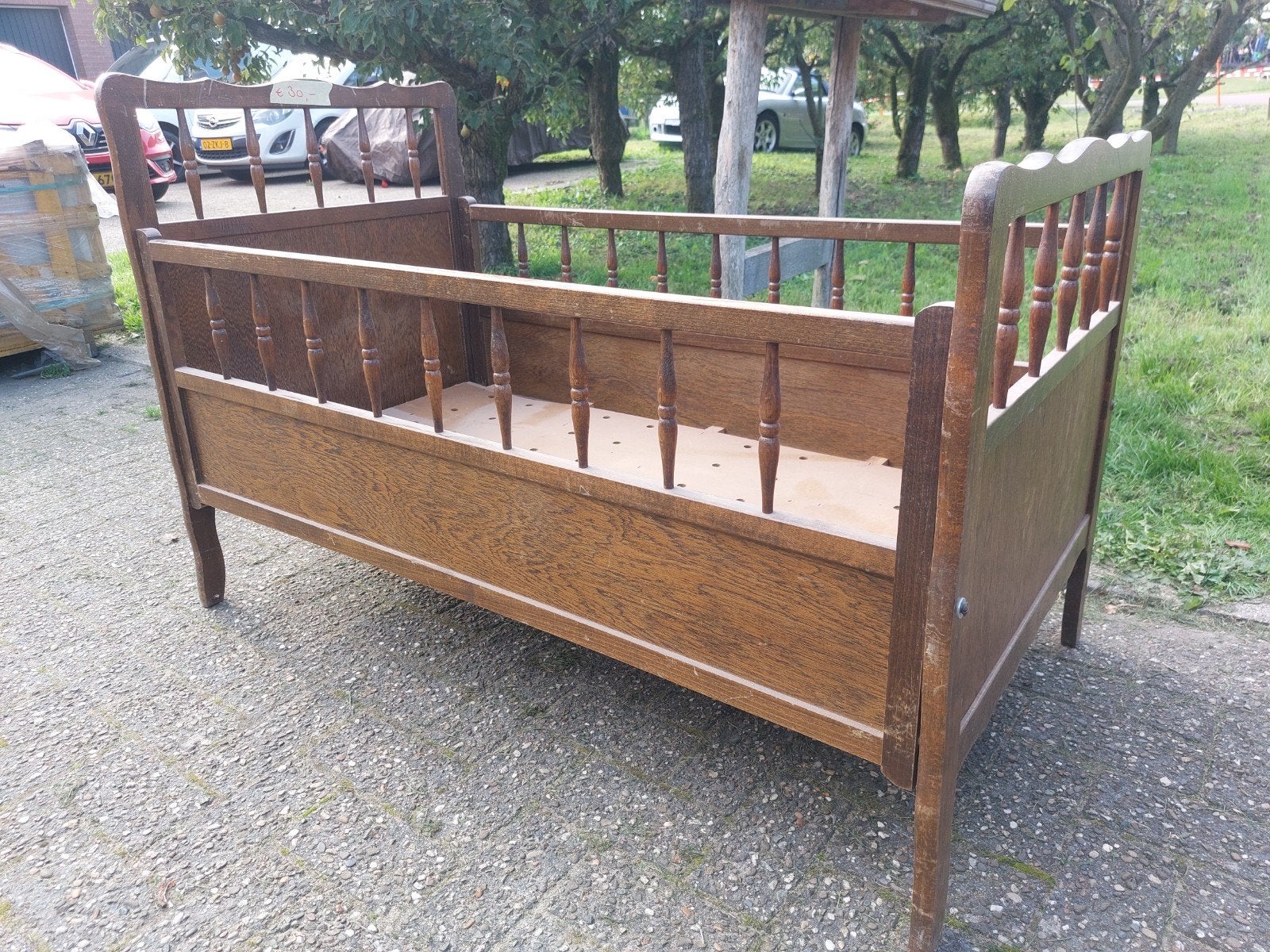 ledikant retro, Ophalen