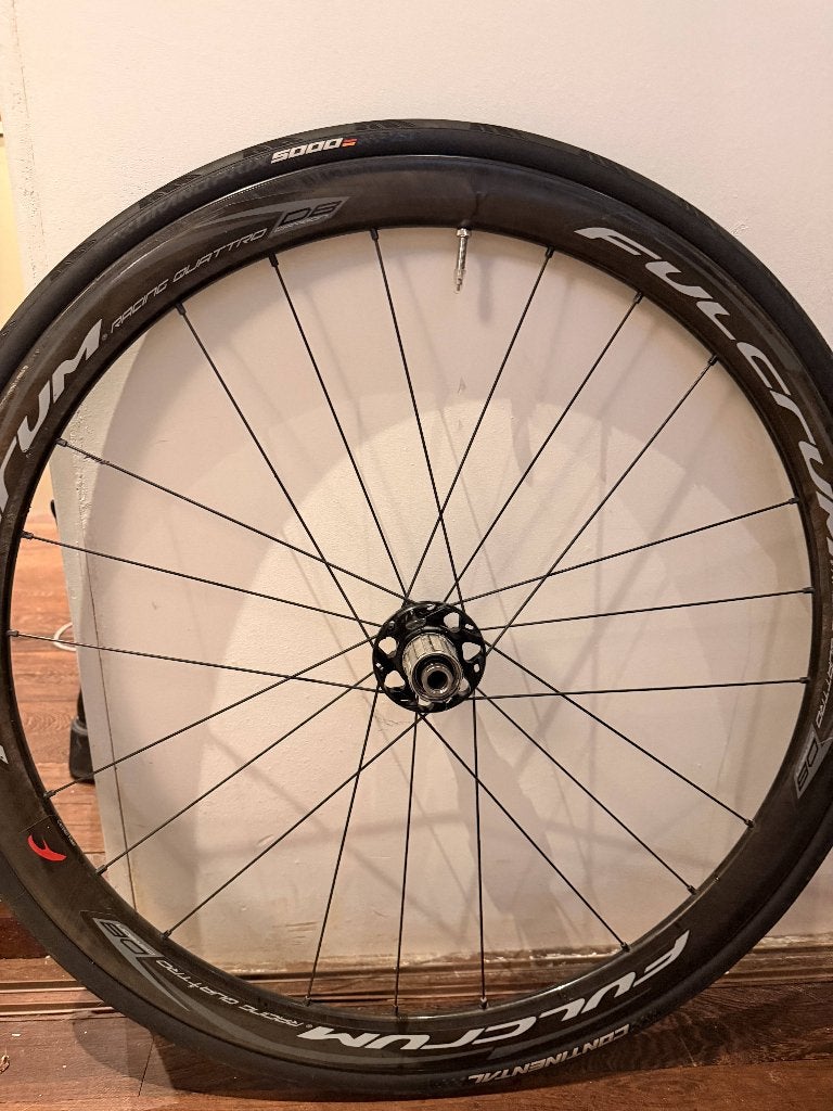 Fulcrum Racing Quattro Carbon Disc Wielset -met breuk achter, Ophalen, Gebruikt, Overige typen
