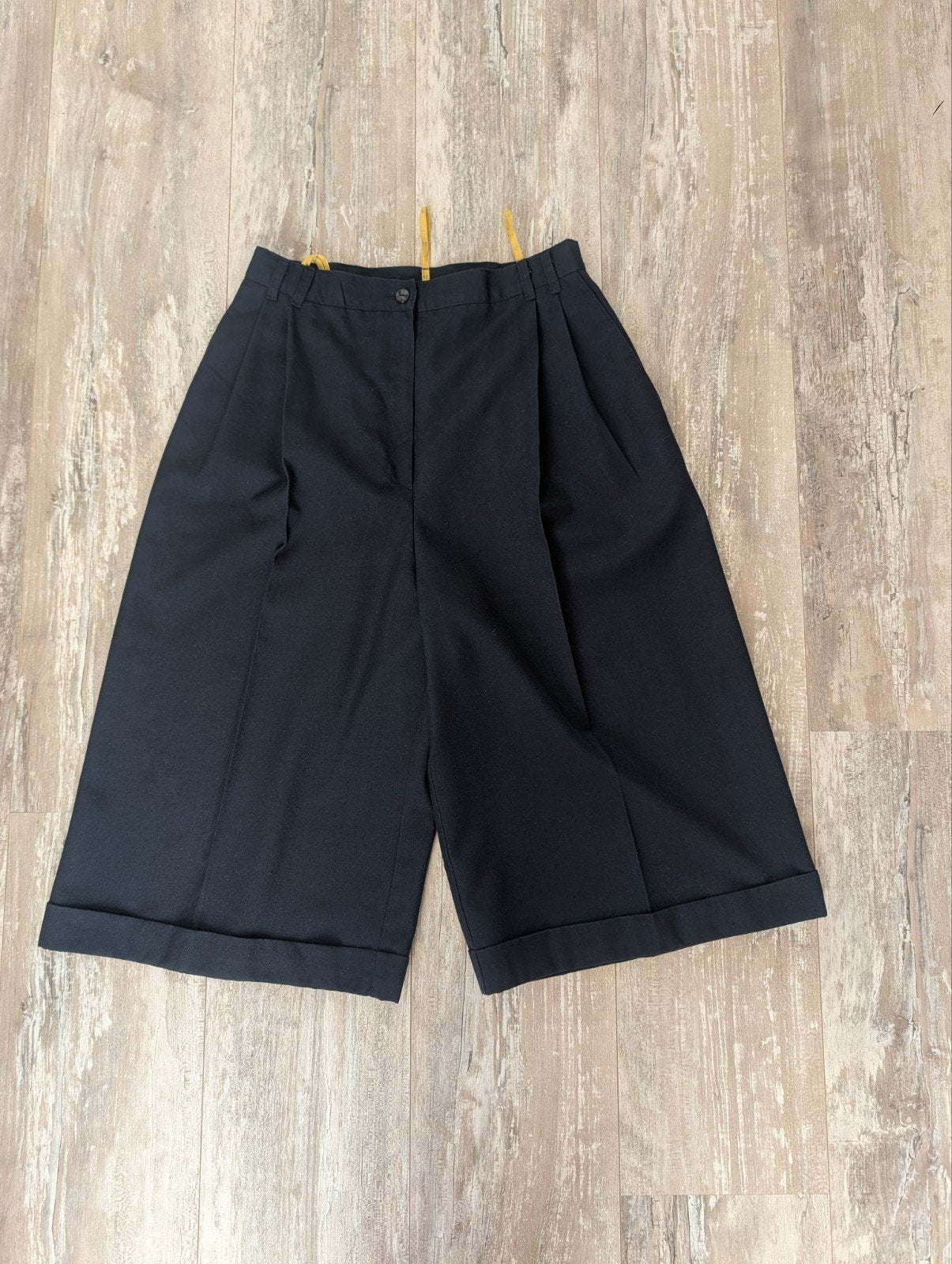 Vintage bermuda broek. Donkerblauw, Ophalen of Verzenden, Gedragen, Blauw