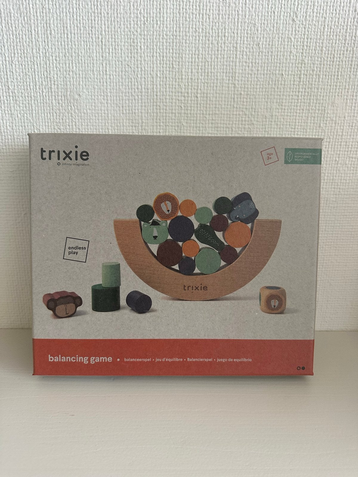 Trixie Balansspel Houten Dieren Stapelspel, Ophalen of Verzenden, Nieuw, Bouwen