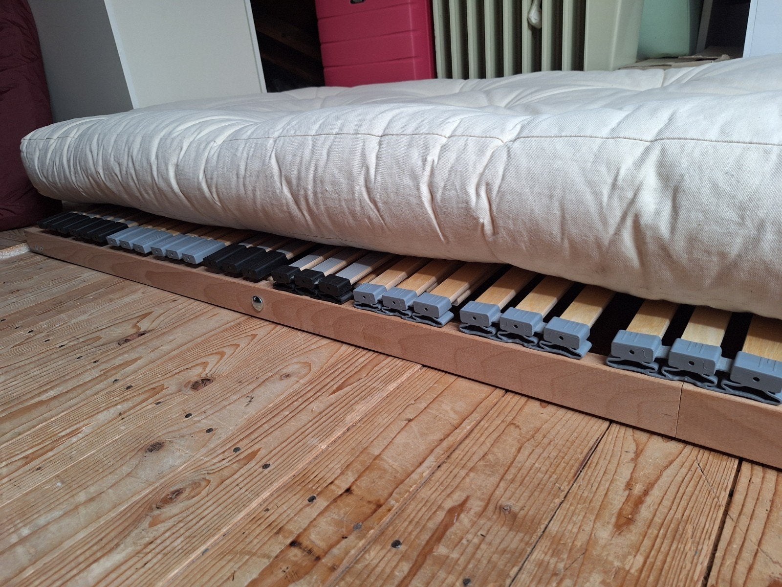 Karub Design Comfort PU foam matras 80x200 met lattenbodem, Ophalen, Eenpersoons, Zo goed als nieuw, 80 cm
