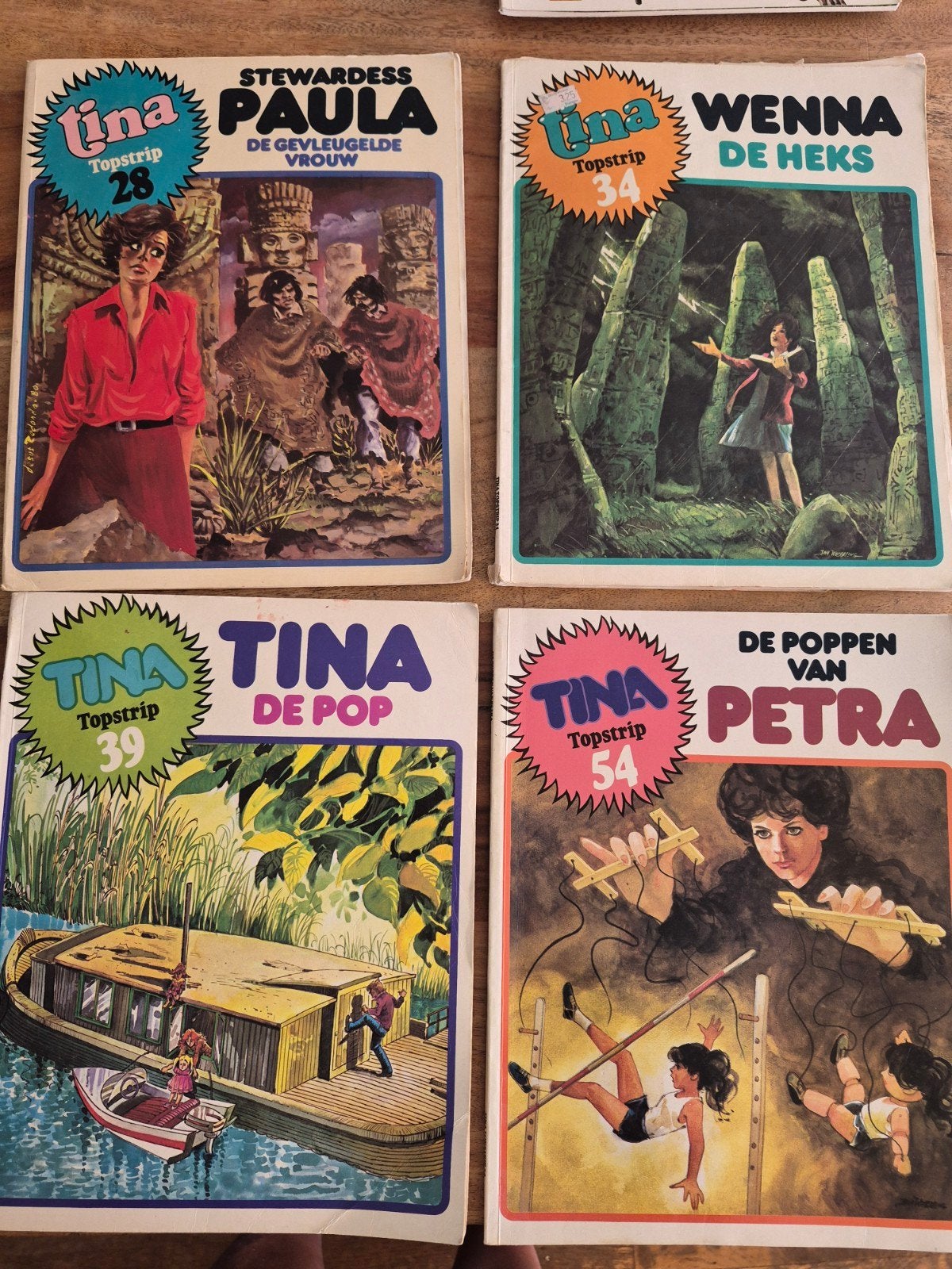 Tina Topstrip Collectie 4 stuks, vintage, Boeken, Stripboeken, Meerdere stripboeken, Ophalen of Verzenden, Gelezen