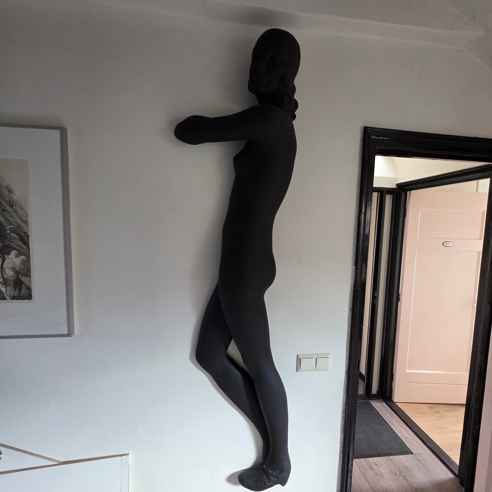 Jaren '30 etalagepop van papier-maché, 190 cm hoog, Ophalen, Art deco, 1 meter - 2 meter, Beeld