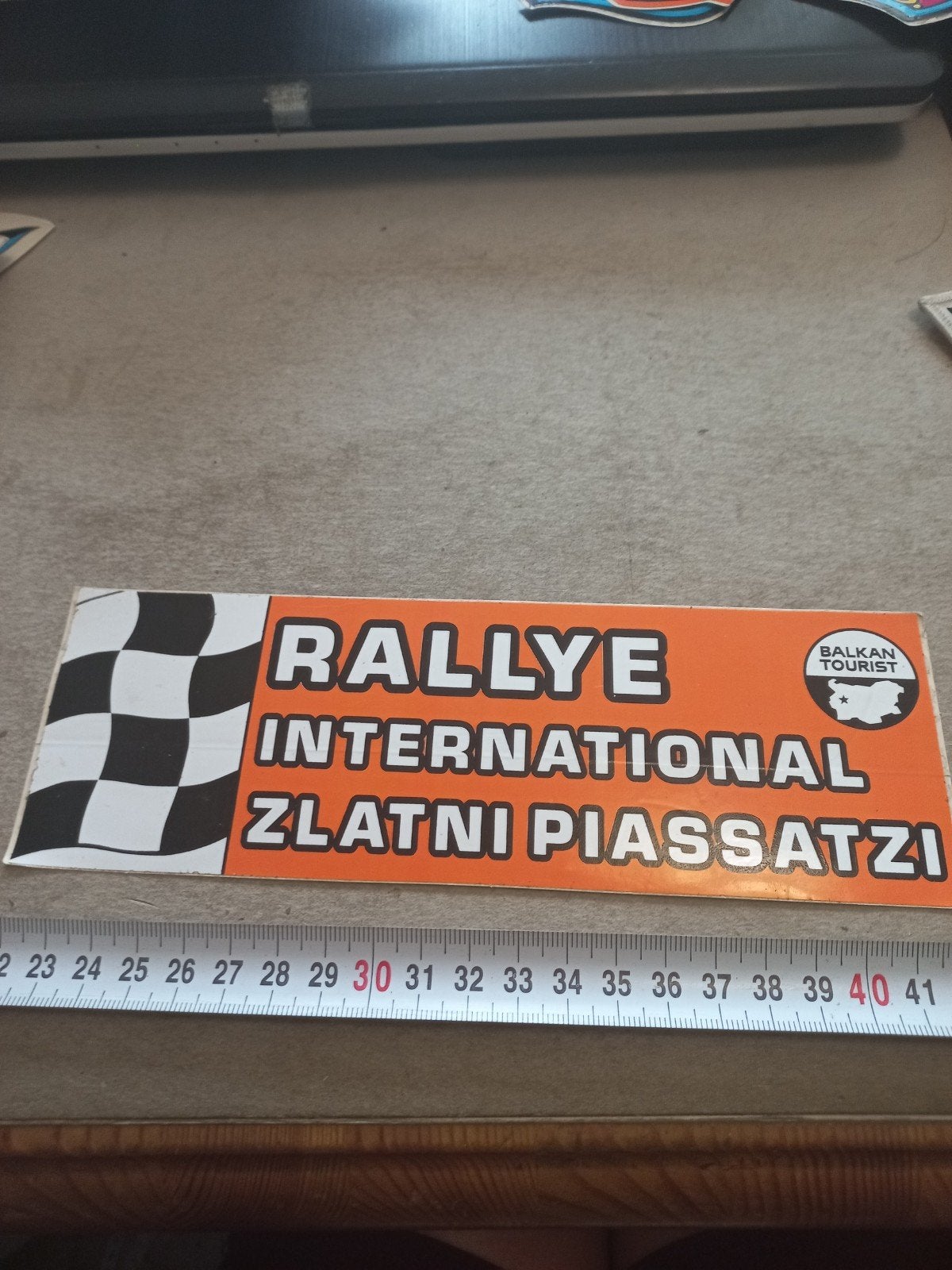 Vintage Rallye International Zlatni Piassatzi Sticker, Ophalen of Verzenden