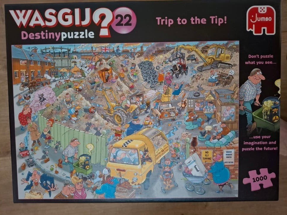 Puzzel Wasgij nr 22, Ophalen, 500 t/m 1500 stukjes, Zo goed als nieuw