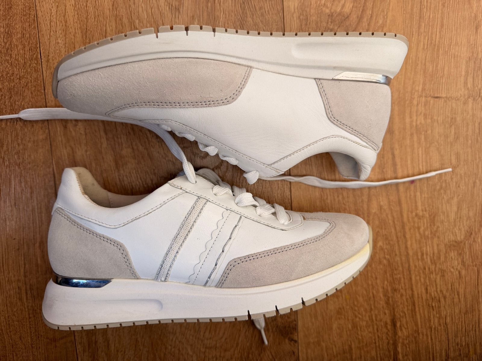 Gabor Comfort sneakers Optifit leer - Maat 37,5 H- Wit, Verzenden, Wit, Sneakers of Gympen, Zo goed als nieuw