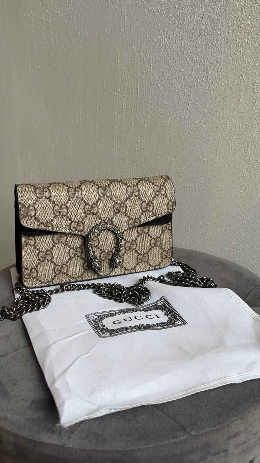 Gucci tas, Ophalen of Verzenden, Nieuw, Beige, Schoudertasje