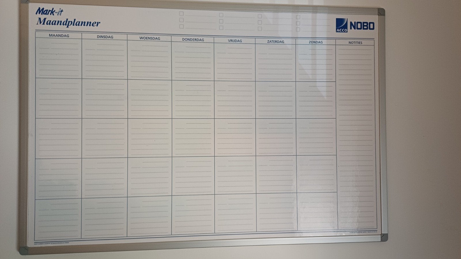 Maandplanner, Ophalen, Zo goed als nieuw