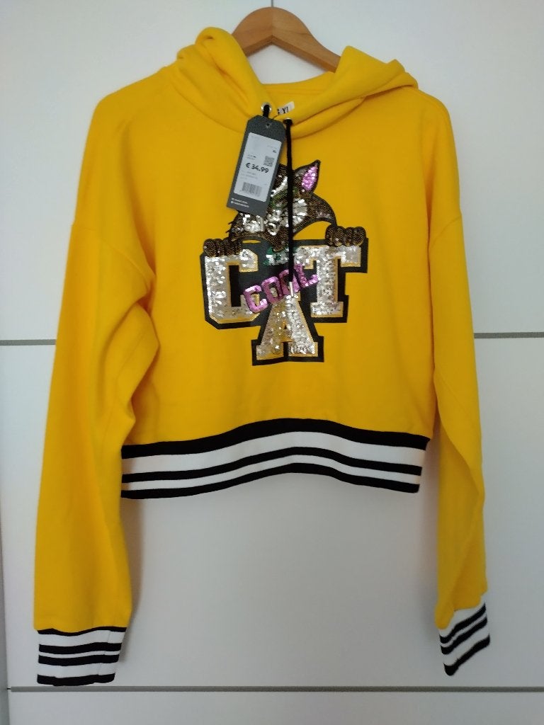 Hoodie nieuw, Verzenden, Geel, Maat 46/48 (XL) of groter, Nieuw
