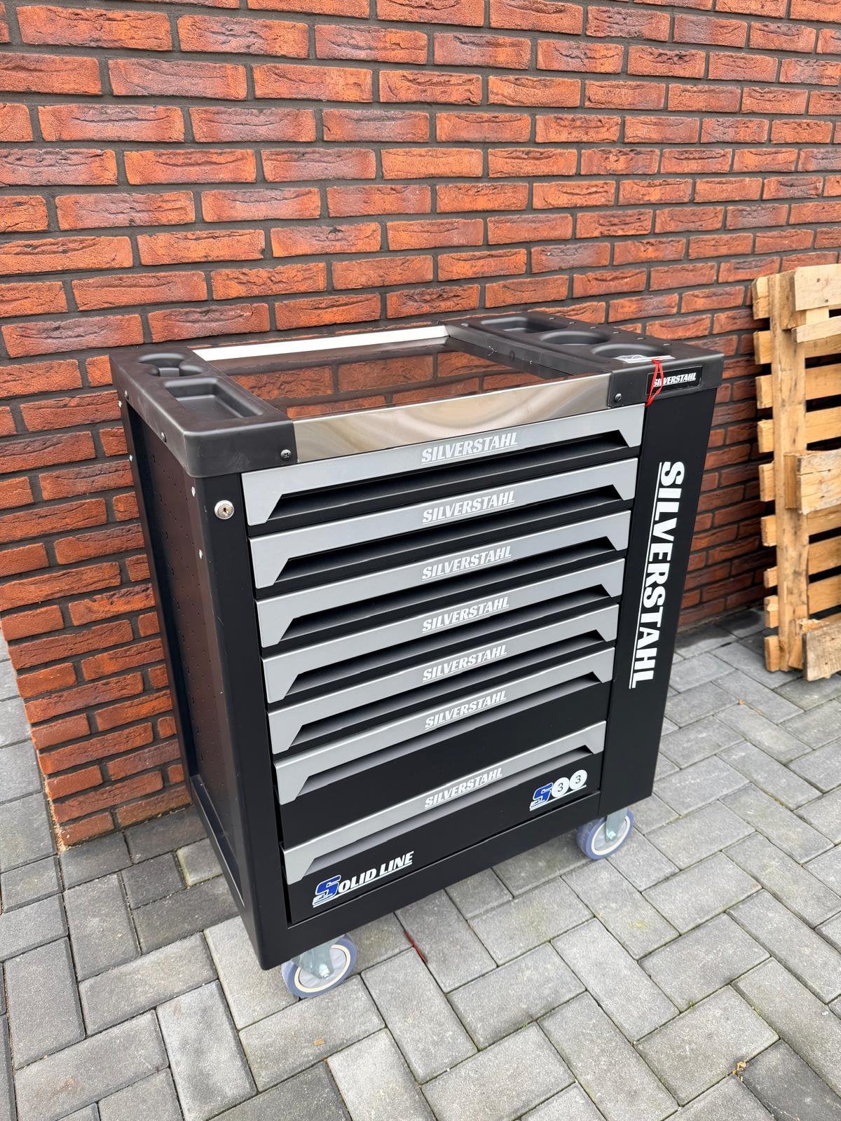 Silverstahl S33 Solid Line Gereedschapswagen – 258-Delig