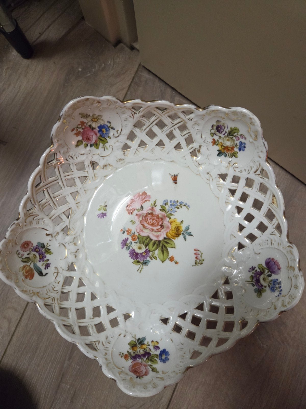 Prachtige Meissen 19e Eeuwse Fruitschaal - Perfecte Staat, Ophalen